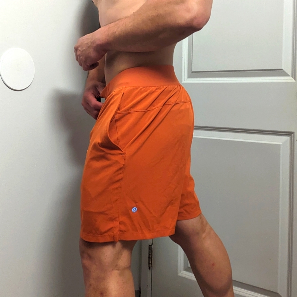 Men's Lululemon Orange Sport Shorts L